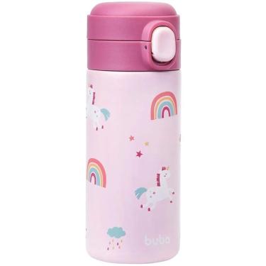 Imagem de Garrafa Termica Parede Dupla Magic Com Canudo Unicornio Rosa - Buba