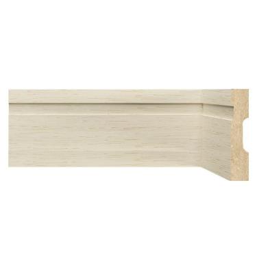 Imagem de Kit Rodapé de MDF 40 Barras Frisadas de 10cm x 2,40m Rende 96 Metros Moldufama Decapê Provence