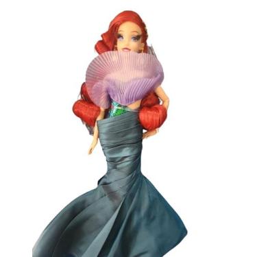 Imagem de Boneca Princesa Disney Ariel Vestido de Gala Colecionável Mattel - MAT