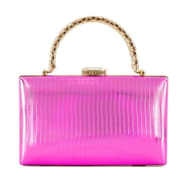 Imagem de RonFoxi Bolsas Clutch para Noite - Bolsa Feminina para Noite de Festa para Coquetel/Formatura/Festa/Casamento/Formal, Estilo 16 - rosa vermelha