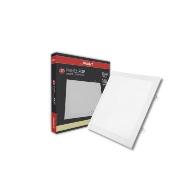 Imagem de Painel Led POP Embutir Quadrado 30W 4.000K 40x40 Branco - Avant