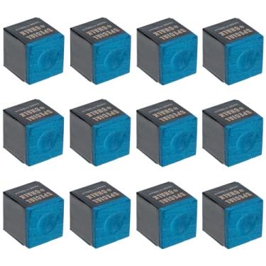 Imagem de Kichvoe Conjunto De Giz Para Taco De Sinuca Com 12 Peças Verde Escuro 2 5 Cm Para Clubes Bares E Casa