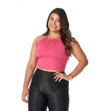 Imagem de Cropped Amarração nas Costa Blusa Feminino Fashion Estilosa Bonita Con