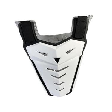 Imagem de QccHieUs Protetor de Tórax para Motocicleta Confortável Equipamento de Motocross Colete de Equitação para Adultos para Andar de Esqui, Andar de Bicicleta, Branco