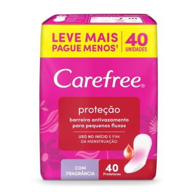 Imagem de Protetor Diário Carefree Proteção com Fragrância 40 unidades