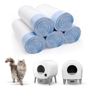 Imagem de Forros para caixa de areia para gatos Fsitego e Fumoi, 100 unidades, 66 x 42 cm, para caixa de areia autolimpante Fsitego e Fumoi, sacos de areia extra grossos e resistentes, 3 a 4 litros de