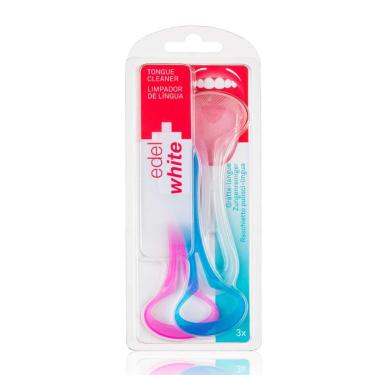 Imagem de Kit Limpador De Língua Edel White 3 Unidades