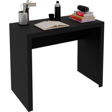 Imagem de Mesa Para Escritório Escrivaninha 90 Cm Preto - TECNOMÓBILI