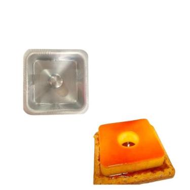 Imagem de Forma Suiça quadrada Pudim Bolo 20x7 Aluminio - CAPARROZ