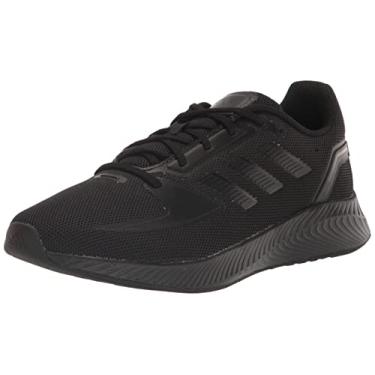 Imagem de adidas Tênis de corrida feminino Runfalcon 2.0, Preto/Preto/Carbono, 5