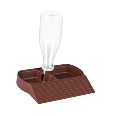 Imagem de predolo Alimentador de répteis e acessórios para aquário, tigela de comida versátil para répteis, tigelas de comida e água para sapo camaleão, Vermelho Escuro