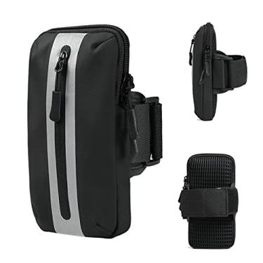 Imagem de Prime Comfort Suporte De Braço Para Celular, Braçadeiras Iphone Exercícios, Bolsa Caminhada (Preto)