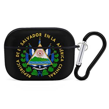 Imagem de Capa de fone de ouvido Coats of Arms of El Salvador AirPods Pro, capa rígida com chaveiro à prova de choque