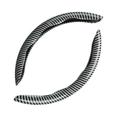 Imagem de Capa Universal Antiderrapante De Couro Para Volante De Carro, 1/2 Peça