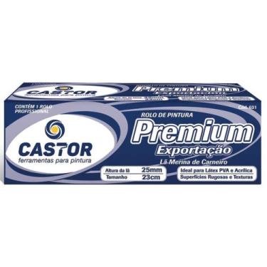 Imagem de Rolo de Lã de Carneiro Premium Exportação 23cm Branco - Castor