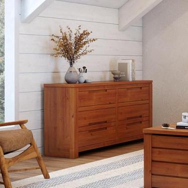 Imagem de Cômoda 6 Gavetas Madeira Maciça Madma - Artemobili