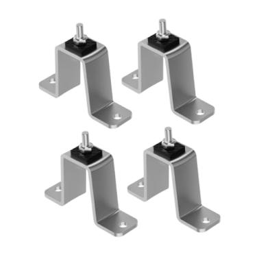 Imagem de Ｂｅｓｇａ 4x Suporte de montagem de isolador de vibração com absorção de choque para serviço pesado para ar condicionado, fácil instalação, almofadas, Tamanho Maior