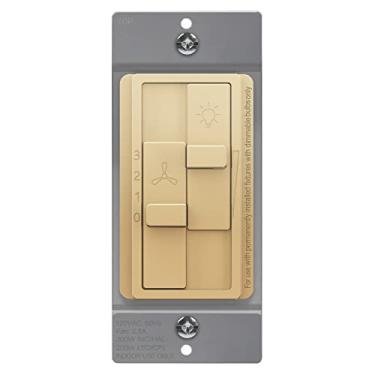 Imagem de TOPGREENER Interruptor Dimmer Combinado Kalide Com Controle De Ventilador 3 Velocidades, Luz E Combinação, Polo Único, 2,5 A, 200 W Led/Cfl, Fio Neutro Não Requerido, Tgdsfs3-Gd, Dourado