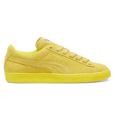 Imagem de PUMA Tênis masculino Suede Love Marathon, Amarelo Court/Amarelo Court, 40