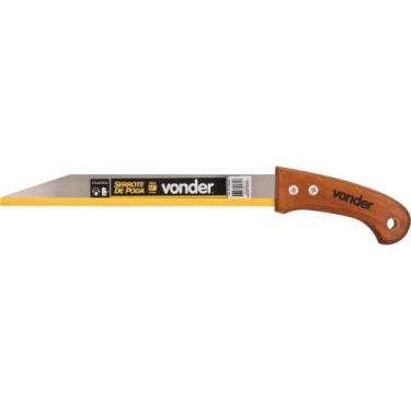 Imagem de Serrote de poda reto 12" 6d cabo madeira - Vonder
