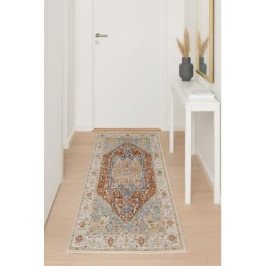 Imagem de Tapete Vinci Pelo Baixo Antialérgico Impermeável 60x230cm Jolitex - Verona