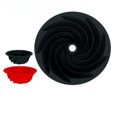 Imagem de Forma Silicone Decorativa Espiral 16cm Para Bolo E Pudim - Arts