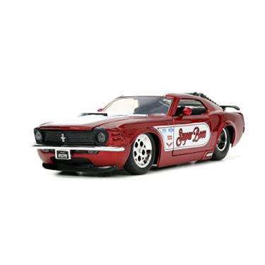 Imagem de Big Time Muscle 1:24 1970 Ford Mustang Boss 429 Die-cast Car Candy Red, brinquedos para crianças e adultos