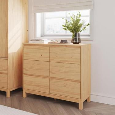 Imagem de Cômoda 6 Gavetas 120cm X 103,3cm Square - Inter Link