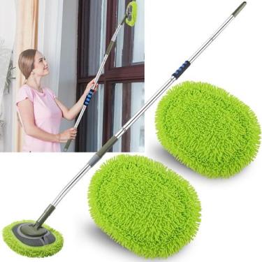 Imagem de Limpador de parede Mop HomeRit Green para paredes com alça longa