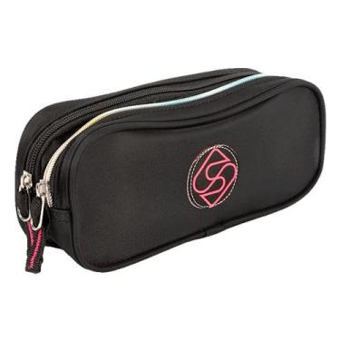 Imagem de Estojo Escolar Trend 2 compartimento Sestini, Preto