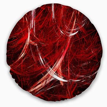 Imagem de Sala de estar Redonda, sala de estar, sofá, almofada + capa de almofada da Designart em ambos os lados 50 cm