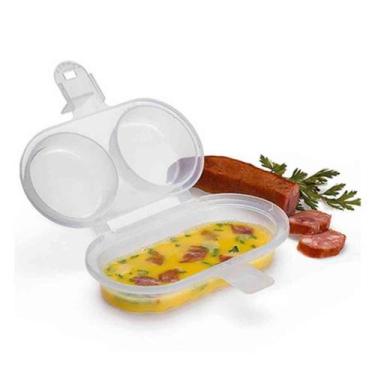 Imagem de Forma de Ovo e Omelete para Microondas Nitron Rápido Prático