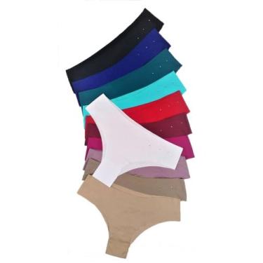 Imagem de Calcinhas Fio Dental Sem Costura Corte A Laser - GEN LINGERIE, Sortida