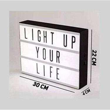 Imagem de Luminária Palavras Letras Light Box Cinema Letreiro Led - MARKEK