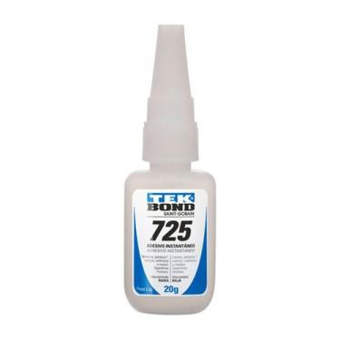 Imagem de  Adesivo Instantâneo Profissional 725 20g com Bico Anti-entupimento - 