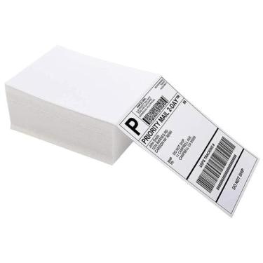 Imagem de Kit 5000 Etiquetas Térmica Resma C/ Serrilha Varejo 10x15cm - Gold San