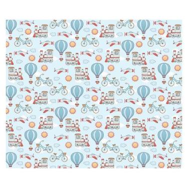 Imagem de Papel de Parede Adesivo Infantil Transportes Quarto Menino - 781pcm - 