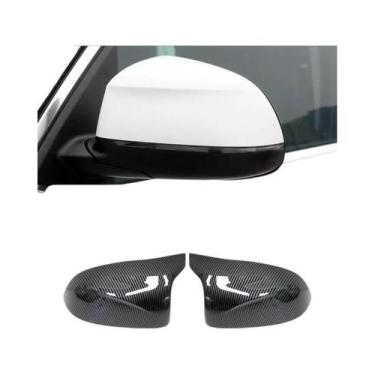 Imagem de Capas De Espelho Retrovisor Estilo Fibra De Carbono Preta Para BMW X3 