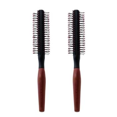 Imagem de Kit 2 Escova de Cabelo Redonda Anti Estática e Frizz Uso Profissional 