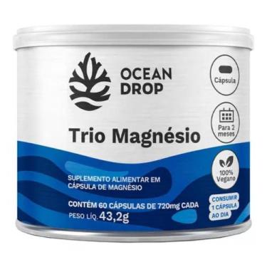 Imagem de Trio Magnesio 3 Tipos de Magnésio Vegano (60 Capsulas) - Ocean Drop