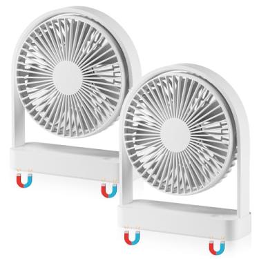 Imagem de Yaoledly Ventilador magnético de navio de cruzeiro, ventilador de mesa portátil USB-C com base magnética forte, 3 velocidades ajustáveis e operação silenciosa, ideal para cruzeiros, escritório, casa
