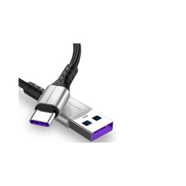 Imagem de Cabo USB tipo C de carregamento rápido 40W 5A trançado 3m - Lightbek O