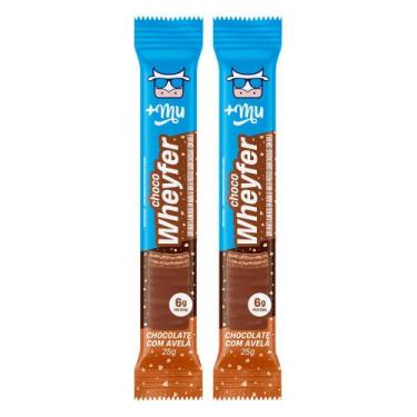 Imagem de Kit 2 Choco Wheyfer +Mu 6g de Proteína Chocolate com Avelã 25g