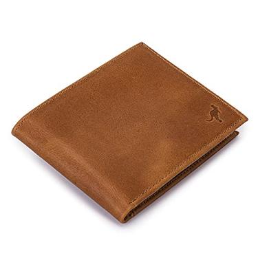 Imagem de Carteira Luxo Grande Couro P/moedas/cnh/rg/cédulas/5cartões(MARROM CLARO)