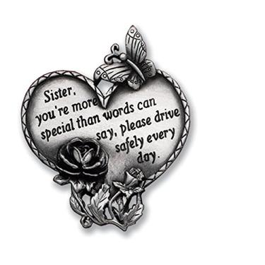 Imagem de Cathedral Art (Abbey & CA Gift) Clipe para viseira de coração, irmã, tamanho único, multi