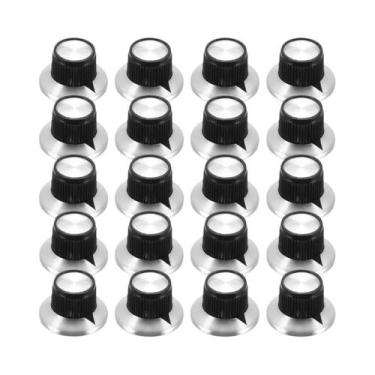 Imagem de Botão De Efeito Para Guitarra Cromado Com Indicação De Flecha, Eixo De