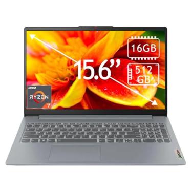 Imagem de Lenovo Laptop IdeaPad Slim 3 de 15,6 polegadas Full HD com tela sensível ao toque – AMD Ryzen 7 5825U, 16 GB de memória, SSD de 512 GB, cinza ártico