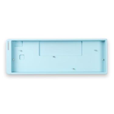 Imagem de Sumgsn QT60 Capa de teclado de alumínio 60% branca, capa de teclado personalizada, adequada para teclados wooting, teclado mecânico Rakka 61/64 (azul)