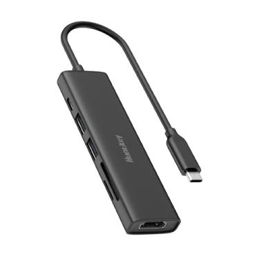 Imagem de Hub USB-C 6 em 1 com PD 100W, HDMI 4K/60Hz, 2 Portas USB 3.0, 1 Porta USB-C (PD100W), Cartão SD e Micro SD, Compatível com Windows, MacOS, Linux, iOS, Android, iPad OS e Harmony OS