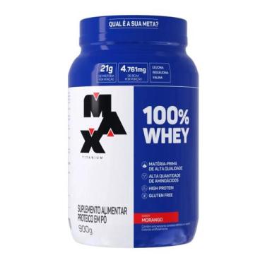 Imagem de Whey 100% Concentrado - Pote 900g - Max Titanium, 1, 900g, 900g, Bauni